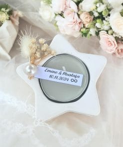 Taş Tozu Tealightli Dekoratif Hediyelik -2