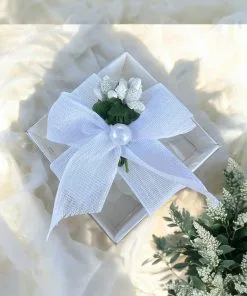 Şakayık Mum Beyaz Kutu-1