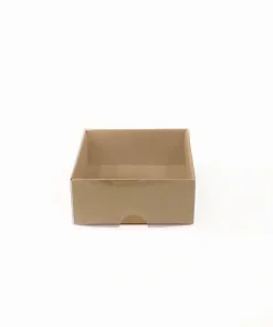 7x7x3 cm Asetatlı Kraft Kutu - Özel Gün Hediyelikleri İçin İdeal