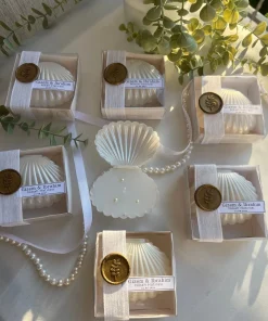Beyaz Kutuda İstiridye Kutu Mum -1