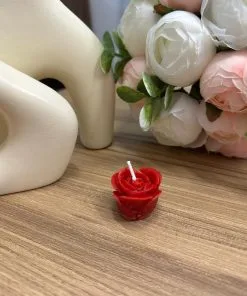 Gül Formunda Hediyelik Mum -2  Zarif ve Dekoratif