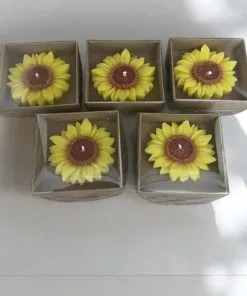 Ayçiçeği Mum - Nikah Hediyelik 1