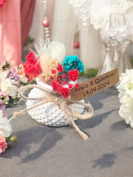 Mini Saksı İçinde Kuru Çiçek Dekoru – Özel Günler İçin Şık Hediyelik 1 - Görsel 2