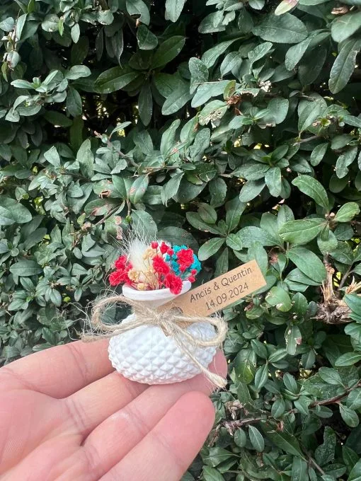 Mini Saksı İçinde Kuru Çiçek Dekoru – Özel Günler İçin Şık Hediyelik 1 - Görsel 3