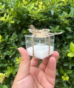 Alternative view of Mika Kutu, Jut İp ile Süslemeli Hediyelik Mum, Yeni Sezon Hediyelikler