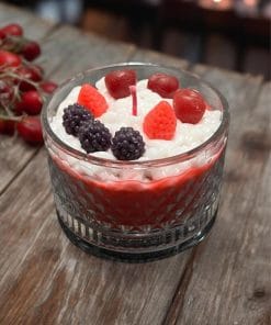 Alternative view of Orman Meyveli Dekoratif Cam Kase Hediyelik Mum