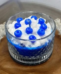 Yaban Mersini Kokulu Dekoratif Cam Kase Mum