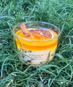 Alternative view of Portakal ve Tarçın Kokulu Tasarım Bardak Mum