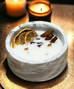 Özel Seri %100 Doğal Soya Wax Mermer Serisi Aroterapi Huzur Serisi Mum