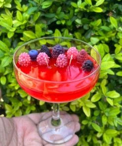 Kokteyl Mum Tasarım El Yapımı Orman Meyveli Aromaterapi Mum